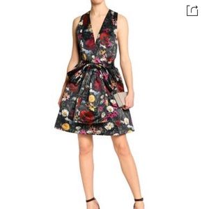 Alice + Olivia floral fit-and-flare dress